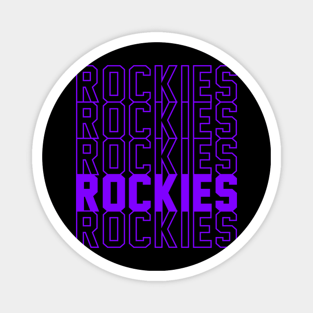 ROCKIES Magnet by Throwzack